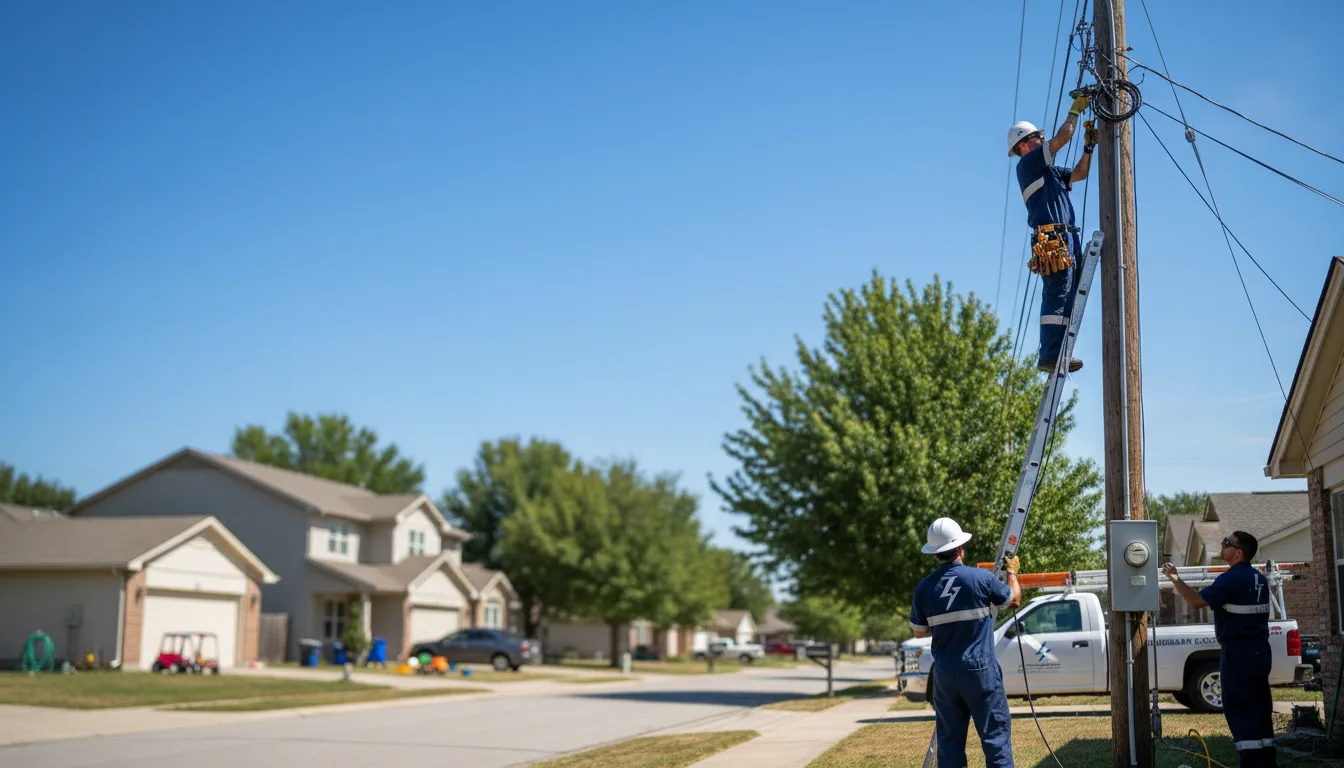 Residential electrician providing installation services in Saint Helena, NE